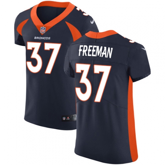 Men's Nike Denver Broncos #37 Royce Freeman Navy Blue Alternate Vapor Untouchable Elite Player NFL Jersey - Ujersey