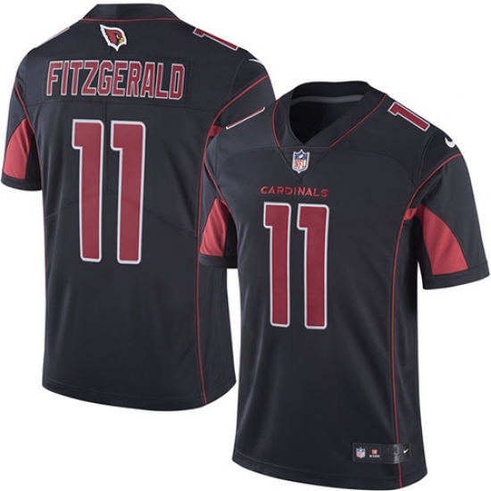 Youth Nike Arizona Cardinals #11 Larry Fitzgerald Limited Black Rush Vapor Untouchable NFL Jersey - Ujersey