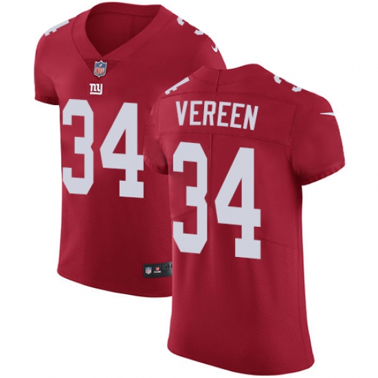 Men's Nike New York Giants #34 Shane Vereen Red Alternate Vapor Untouchable Elite Player NFL Jersey - Ujersey
