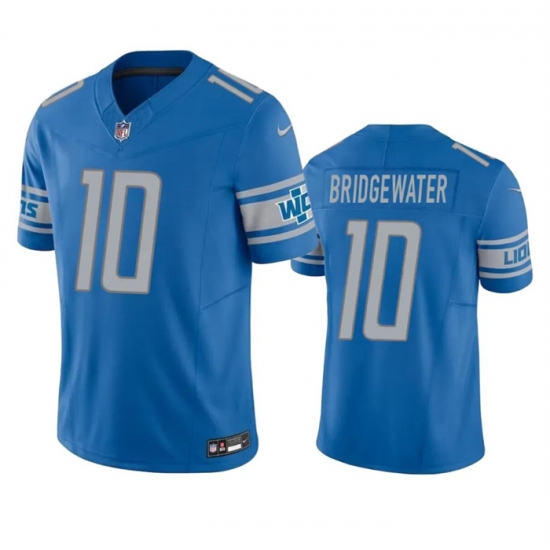 Men's Detroit Lions #10 Teddy Bridgewater Blue 2023 F.U.S.E. Vapor Untouchable Limited Football Stitched Jersey - Ujersey