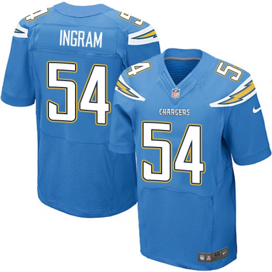 Men's Nike Los Angeles Chargers #54 Melvin Ingram New Elite Electric Blue Alternate NFL Jersey - Ujersey