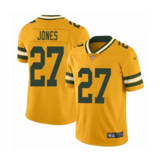 Youth Green Bay Packers #27 Josh Jones Limited Gold Inverted Legend Football Jersey - Ujersey