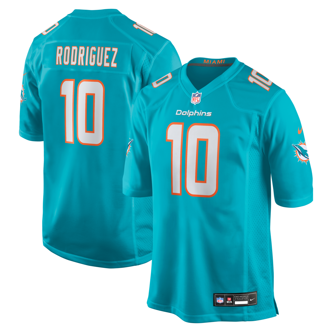 Men's Miami Dolphins Jacob Rodriguez Nike Aqua Game Jersey - Ujersey