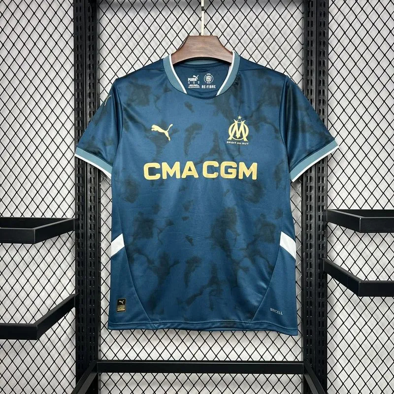 Marseille Soccer Jersey Away Custom Shirt 2024/25 - ujerseystore
