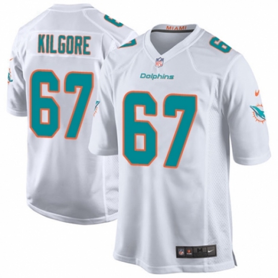 Men's Nike Miami Dolphins #67 Daniel Kilgore Game White NFL Jersey - Ujersey