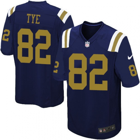 Youth Nike New York Jets #82 Will Tye Elite Navy Blue Alternate NFL Jersey - Ujersey