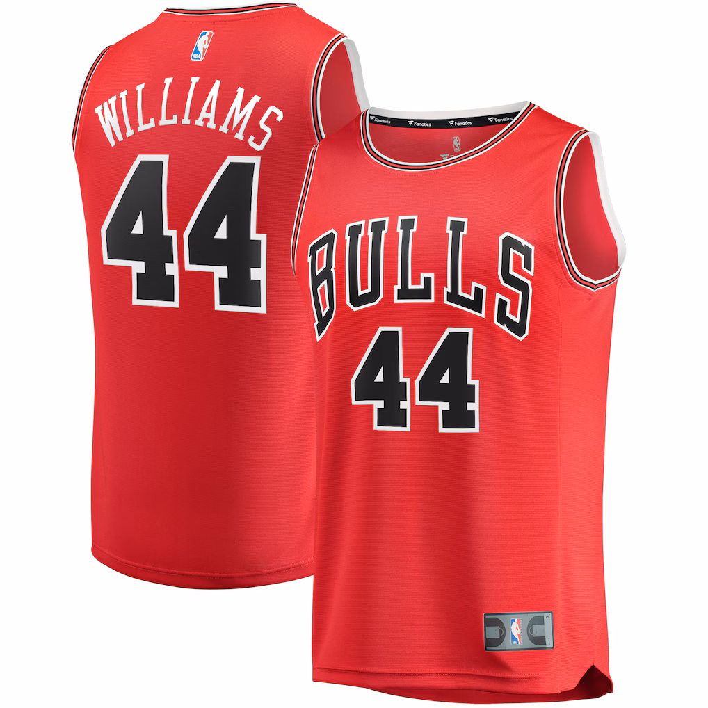 Men's Chicago Bulls Patrick Williams Fanatics Red Fast Break Replica Jersey - Icon Edition - U-jersey