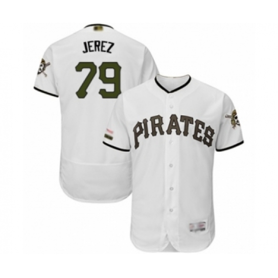 Men's Pittsburgh Pirates #79 Williams Jerez White Alternate Authentic Collection Flex Base Baseball Player Jersey - Ujersey