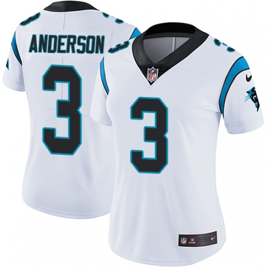 Women's Nike Carolina Panthers #3 Derek Anderson White Vapor Untouchable Limited Player NFL Jersey - Ujersey