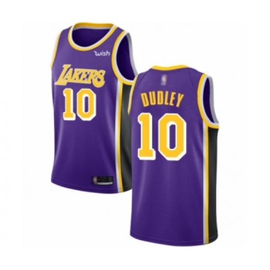 Women's Los Angeles Lakers #10 Jared Dudley Authentic Purple Basketball Jersey - Statement Edition - Ujersey