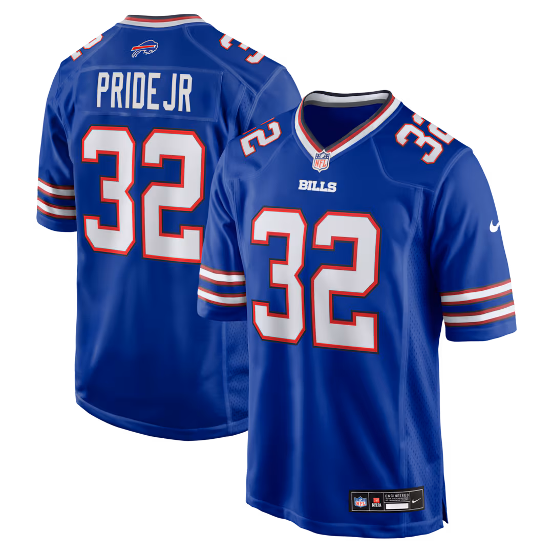 Men's Buffalo Bills Toriano Pride Jr. Nike Royal Team Game Jersey