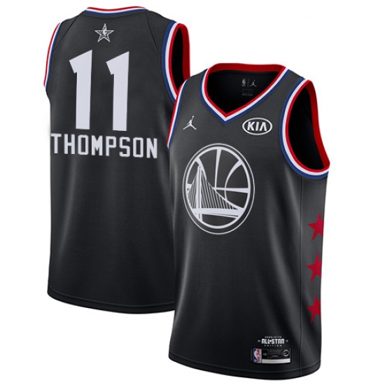 Youth Nike Golden State Warriors #11 Klay Thompson Black NBA Jordan Swingman 2019 All-Star Game Jersey - Ujersey