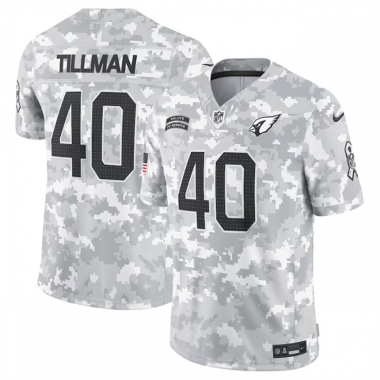 Men's Arizona Cardinals #40 Pat Tillman 2024 Arctic Camo Salute To Service Limited Stitched Football Jersey - Ujersey