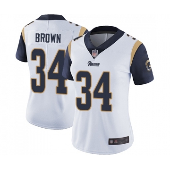 Youth Los Angeles Rams #34 Malcolm Brown White Vapor Untouchable Limited Player Football Jersey - Ujersey