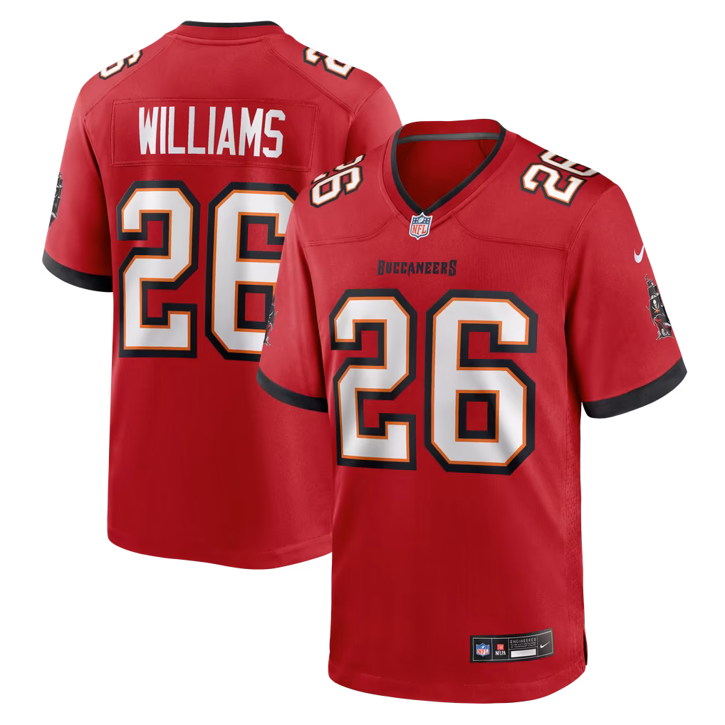 Men's Tampa Bay Buccaneers Xavier Williams Nike Red Team Game Jersey - SUjersey01