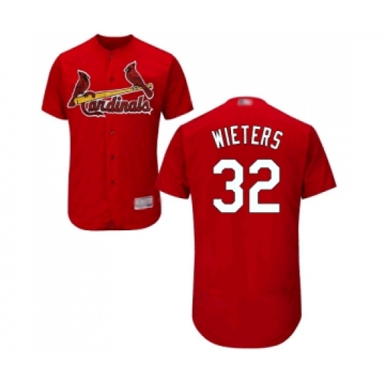 Men's St. Louis Cardinals #32 Matt Wieters Red Alternate Flex Base Authentic Collection Baseball Jersey - Ujersey