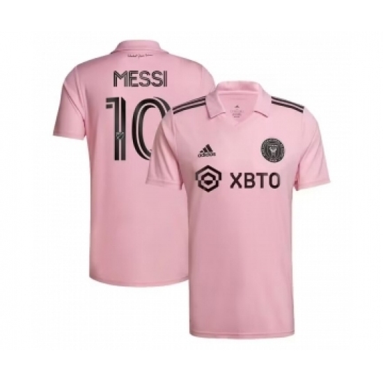 Women's Inter Miami CF #10 Lionel Messi Pink Soccer Jersey - Ujersey