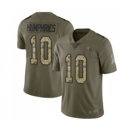 Youth Tennessee Titans #10 Adam Humphries Limited Olive Camo 2017 Salute to Service Football Jersey - Ujersey