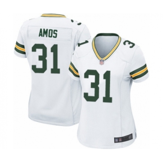 Women's Green Bay Packers #31 Adrian Amos Game White Football Jersey - Ujersey