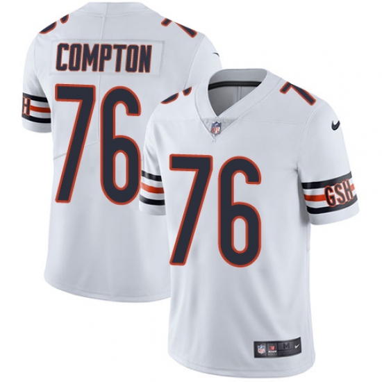 Youth Nike Chicago Bears #76 Tom Compton White Vapor Untouchable Limited Player NFL Jersey - Ujersey