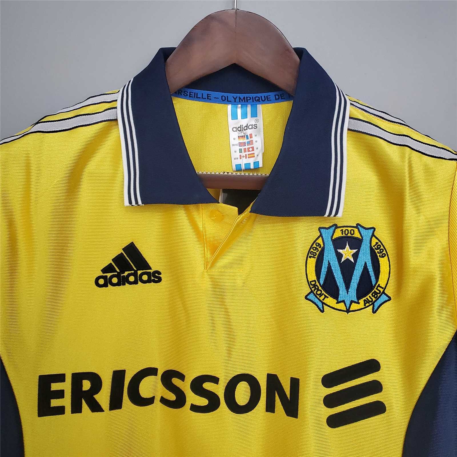 Marseille Retro Soccer Jersey Away Custom Shirt 1998-99 - Ujersey Shop