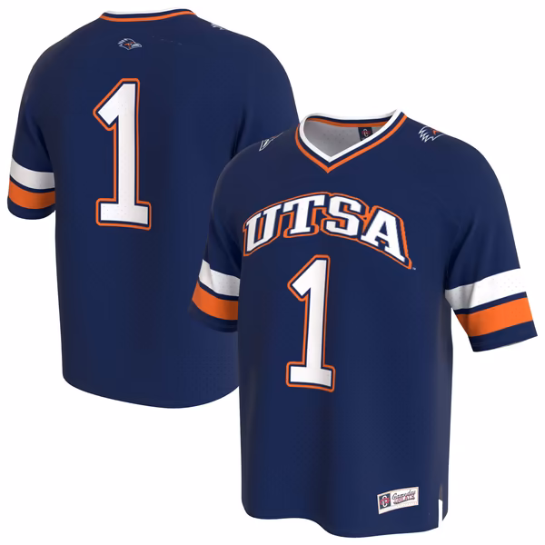 Youth GameDay Greats Navy UTSA Roadrunners Lightweight Collegiate Football Fashion Jersey - SUjersey01