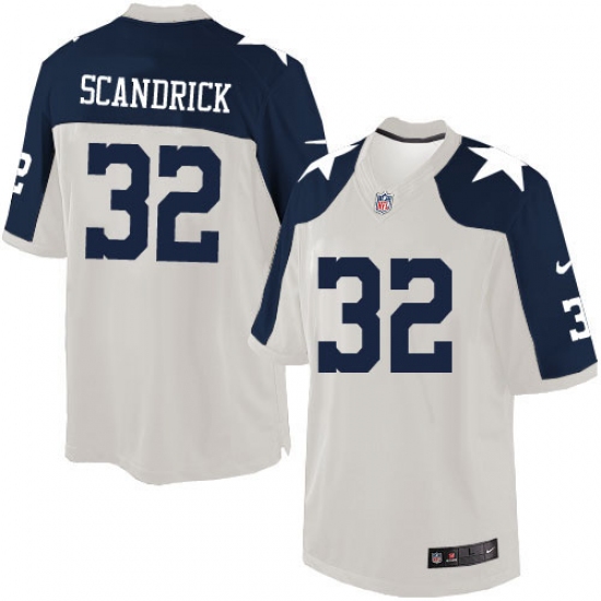 Men's Nike Dallas Cowboys #32 Orlando Scandrick Limited White Throwback Alternate NFL Jersey - Ujersey