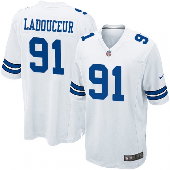 Men's Nike Dallas Cowboys #91 L. P. Ladouceur Game White NFL Jersey - Ujersey
