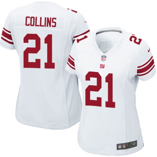 Women's Nike New York Giants #21 Landon Collins Game White NFL Jersey - Ujersey