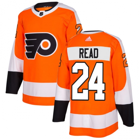 Men's Adidas Philadelphia Flyers #24 Matt Read Authentic Orange Home NHL Jersey - Ujersey