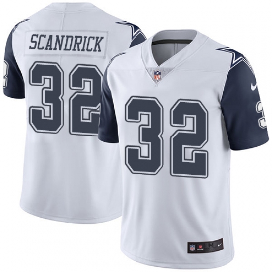 Youth Nike Dallas Cowboys #32 Orlando Scandrick Limited White Rush Vapor Untouchable NFL Jersey - Ujersey