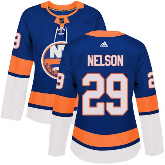 Women's Adidas New York Islanders #29 Brock Nelson Authentic Royal Blue Home NHL Jersey - Ujersey