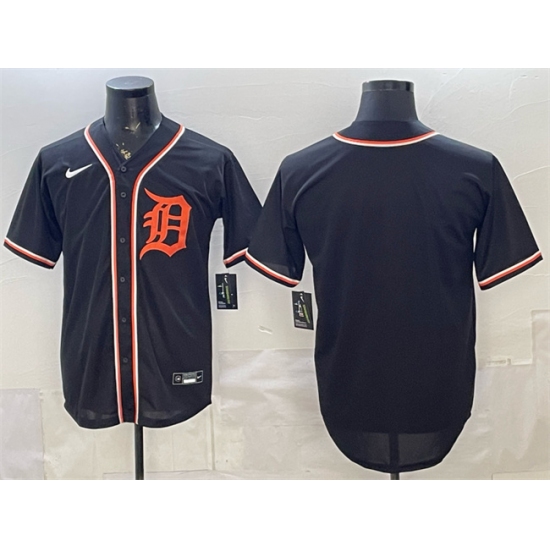 Men's Detroit Tigers Blank 2026 Fashion Replica Black Out Stitched Baseball Jersey - Ujersey
