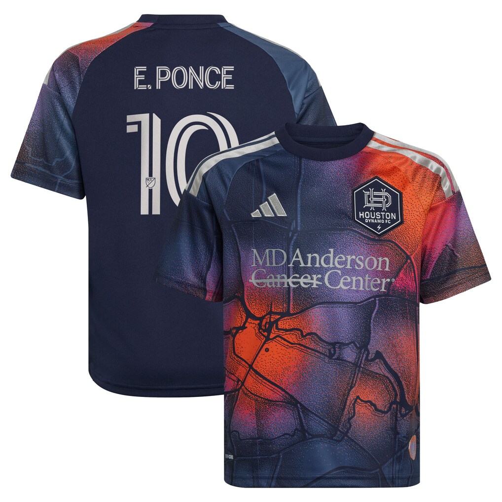 Youth Houston Dynamo FC Ezequiel Ponce adidas Blue 2026 Mission Control Replica Jersey - Ujersey