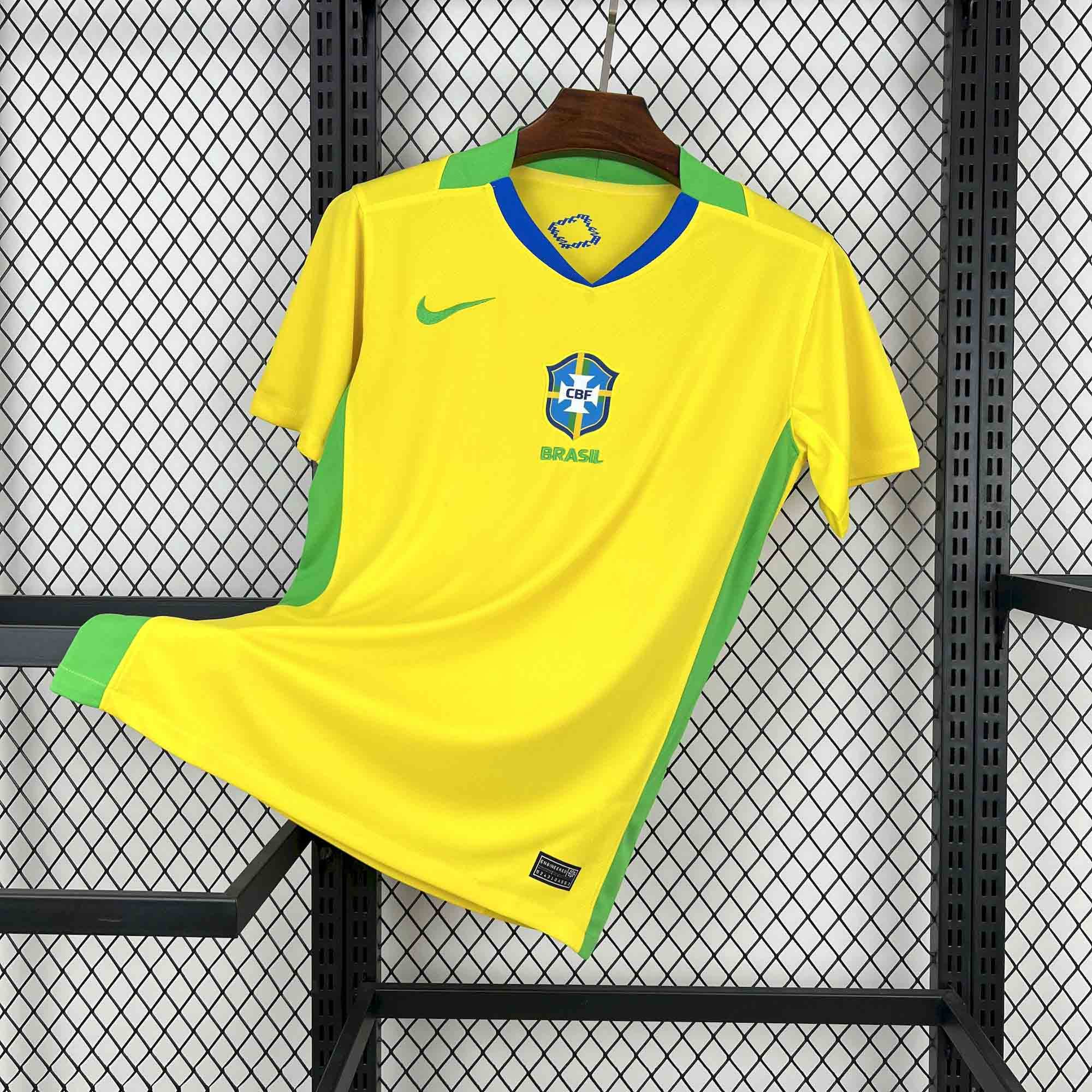 Brazil Soccer Jersey Home Custom Shirt 2025 - ujerseystore
