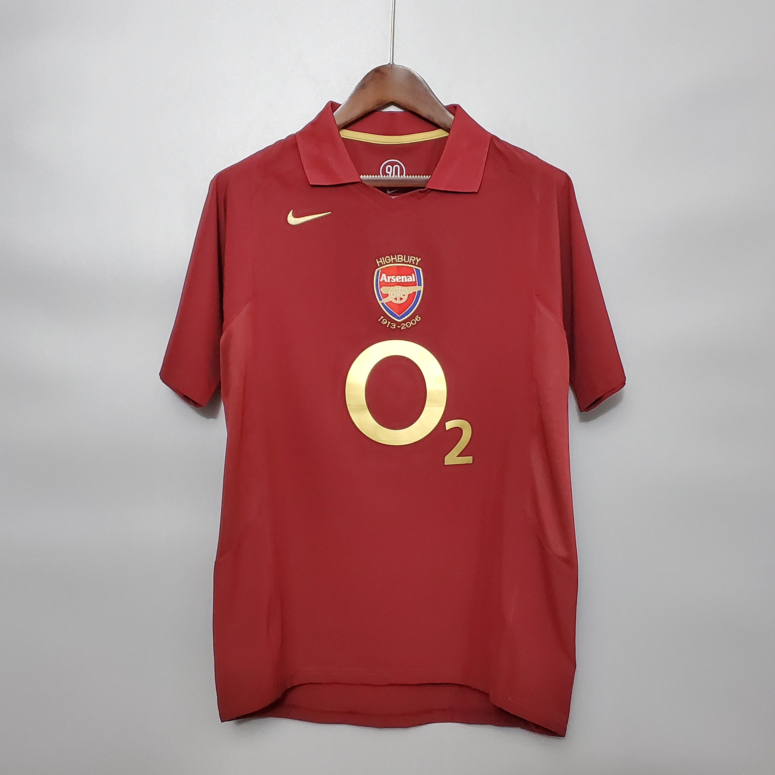 Arsenal Soccer Retro Jersey Home Custom Shirt 2005/06 - Ujersey NHL