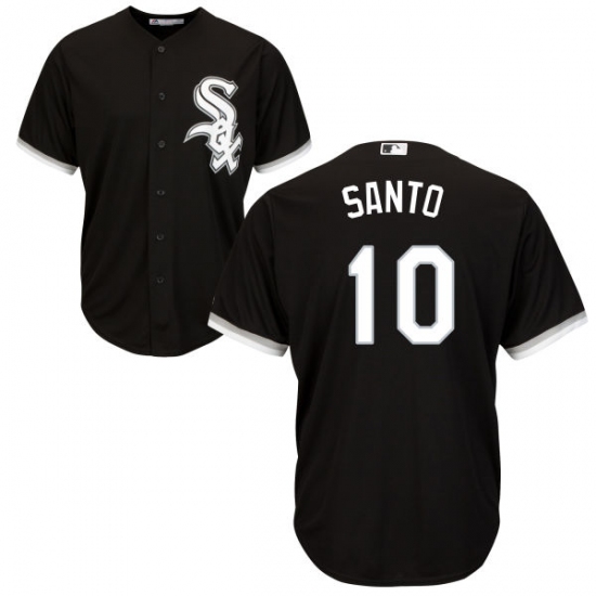 Youth Majestic Chicago White Sox #10 Ron Santo Authentic Black Alternate Home Cool Base MLB Jersey - Ujersey