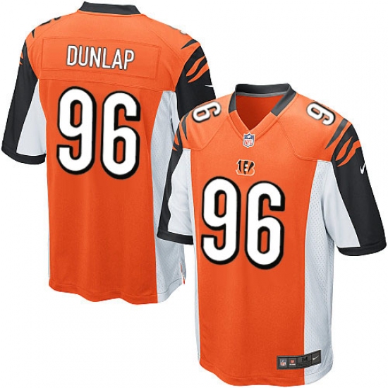 Men's Nike Cincinnati Bengals #96 Carlos Dunlap Game Orange Alternate NFL Jersey - Ujersey