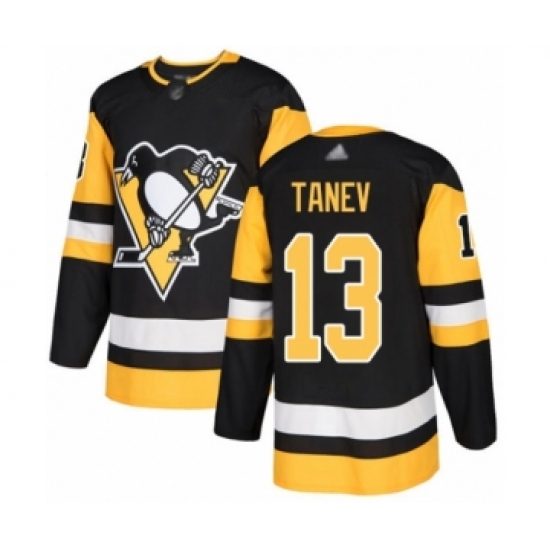 Youth Pittsburgh Penguins #13 Brandon Tanev Authentic Black Home Hockey Jersey - Ujersey