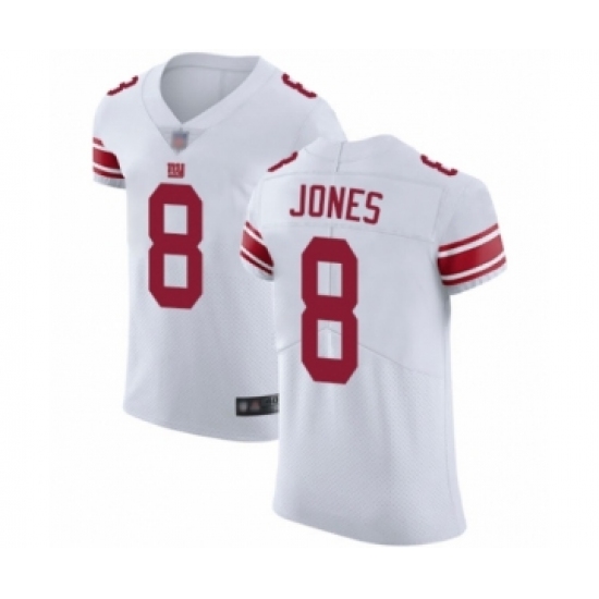 Men's New York Giants #8 Daniel Jones White Vapor Untouchable Elite Player Football Jersey - Ujersey