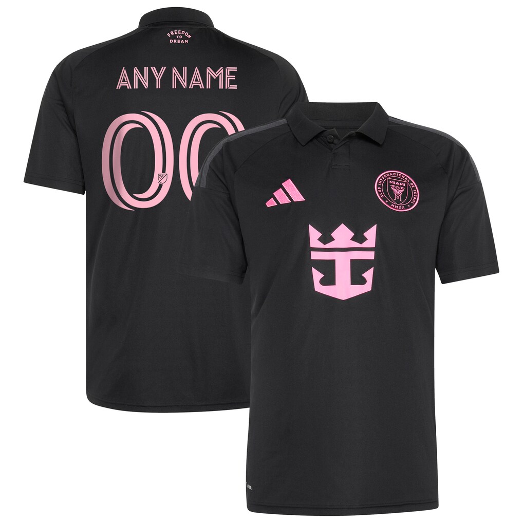 Men's Inter Miami CF adidas Black 2026 Presagio Replica Custom Jersey - Ujersey