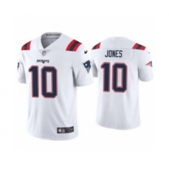 Men New England Patriots #10 Mac Jones White 2021 Vapor Limited Football Jersey - Ujersey