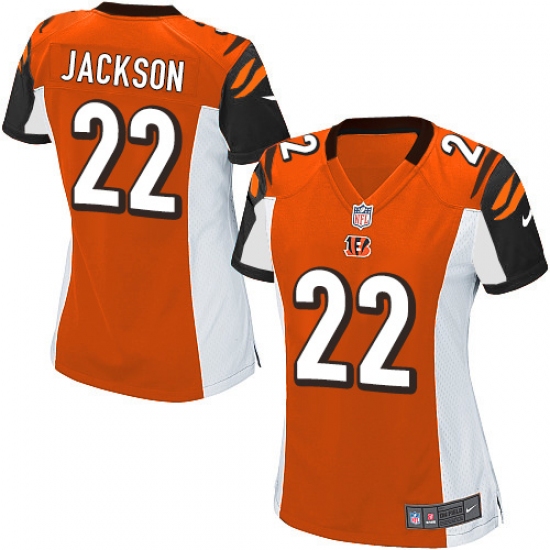 Women's Nike Cincinnati Bengals #22 William Jackson Game Orange Alternate NFL Jersey - Ujersey