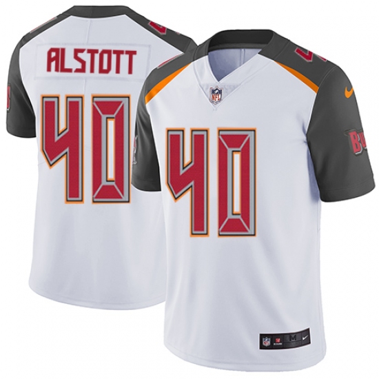 Youth Nike Tampa Bay Buccaneers #40 Mike Alstott Elite White NFL Jersey - Ujersey