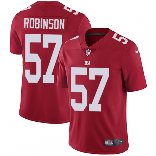 Youth Nike New York Giants #57 Keenan Robinson Red Alternate Vapor Untouchable Limited Player NFL Jersey - Ujersey
