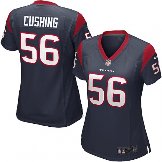 Women's Nike Houston Texans #56 Brian Cushing Game Navy Blue Team Color NFL Jersey - Ujersey