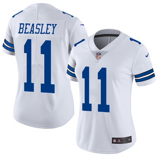 Women's Nike Dallas Cowboys #11 Cole Beasley White Vapor Untouchable Limited Player NFL Jersey - Ujersey