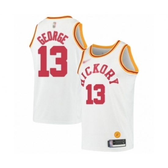 Youth Indiana Pacers #13 Paul George Swingman White Hardwood Classics Basketball Jersey