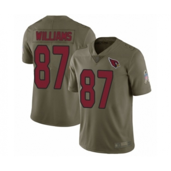Youth Arizona Cardinals #87 Maxx Williams Limited Olive 2017 Salute to Service Football Jersey - Ujersey