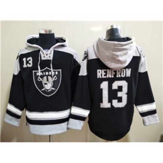 Men's Las Vegas Raiders #13 Hunter Renfrow Ageless Must-Have Lace-Up Pullover Football Hoodie - Ujersey